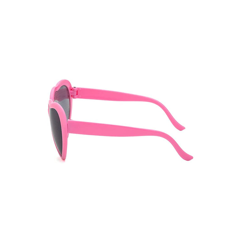 Heart Effect Diffraction Glasses,See Hearts,Special Effect,Light Changing Eyewear,Light Becomes Love and Romantic Glasses,for Raves, Music Festivals,Christmas,Wedding Party,Outdoor (Pink)