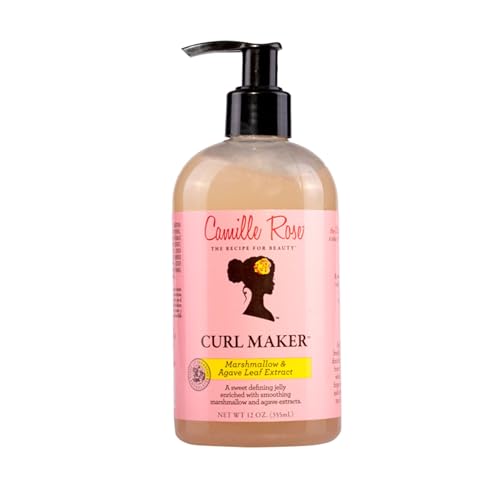 Curl Maker, Smoothing and Nourishing Curly Hair Gel with Aloe, for All Hair Types and Textures, 12 fl oz