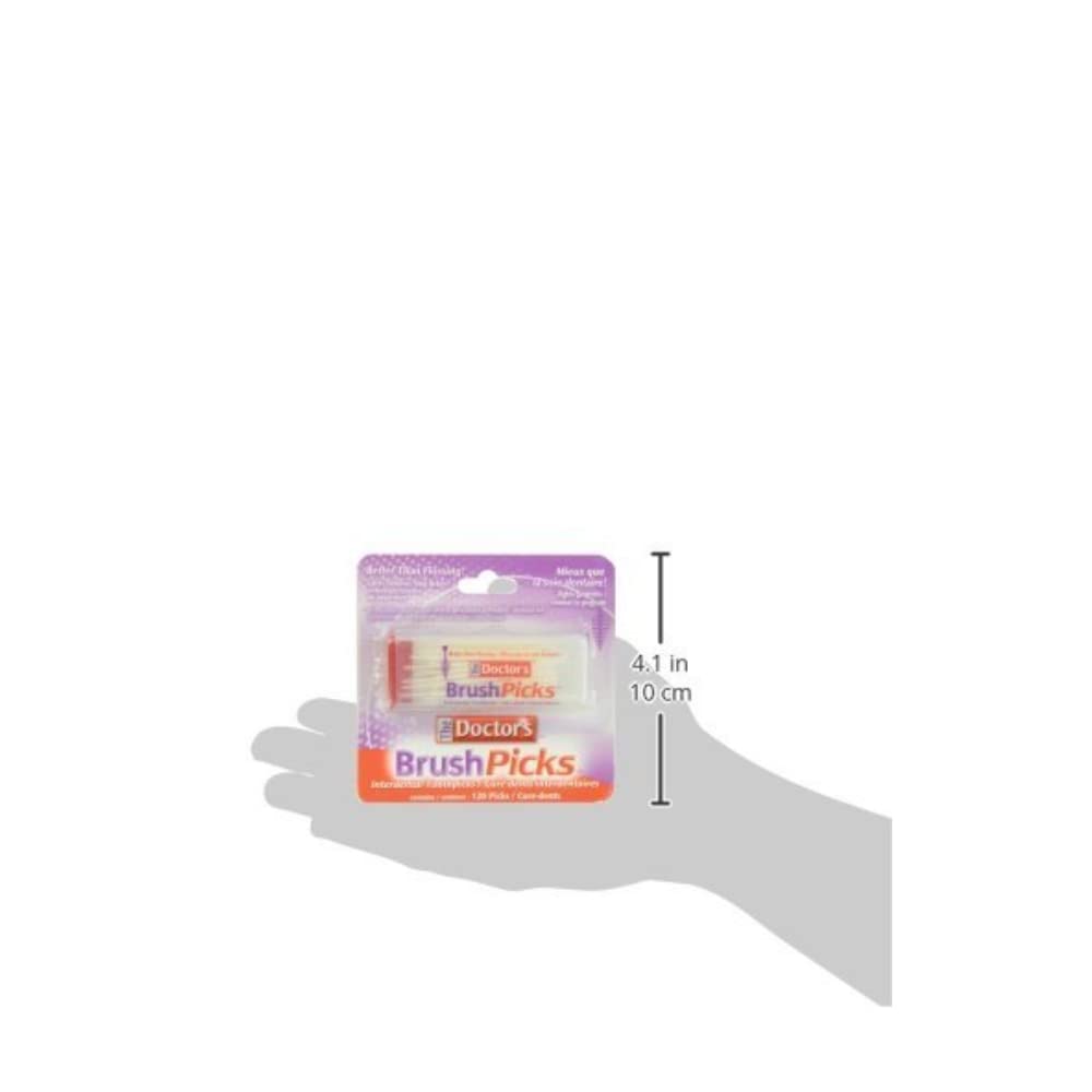The Doctor&#39;s Brushtal Toothpicks | 120-Picks per pack | (3-Pack)
