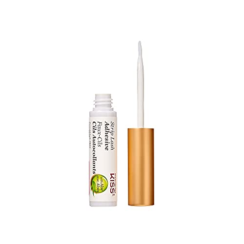 Strip Lash Adhesive, Lash Glue, 24hr Strip Eyelash Adhesive, Clear, Includes Lash Adhesive, Long Lasting Wear, Can Be Used with Strip Lashes and Lash Clusters