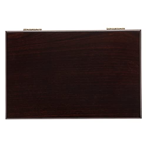 Traveler 10 Mahogany Travel Humidor for 10 Cigars, SureSeal Lid Technology, 1 Round Humidifier, Mahogany Finish