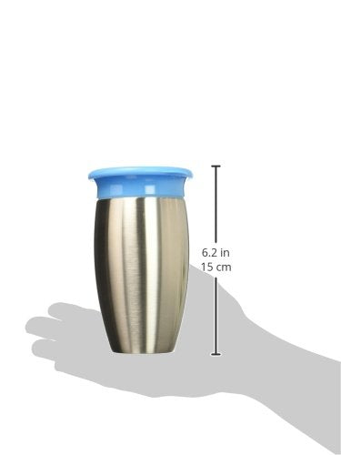Munchkin Sippy Cup for Toddlers, Miracle 360 Stainless Steel, 10 Ounce, Blue