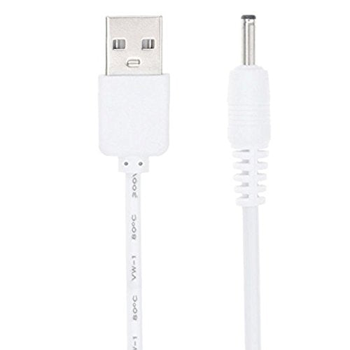 USB Charger Cord(3.3Ft/100cm) Compatible with Foreo Device(Luna 3, Luna 2, Luna Series Facial Cleanser, ISSA Series E-Toothbrush, Iris, Espada, UFO) (White-1PC)