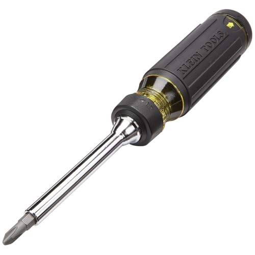 32305 Multi-bit Ratcheting Screwdriver, 15-in-1 Tool with Phillips, Slotted, Square, Torx and Combo Bits and 1/4-Inch Nut Driver
