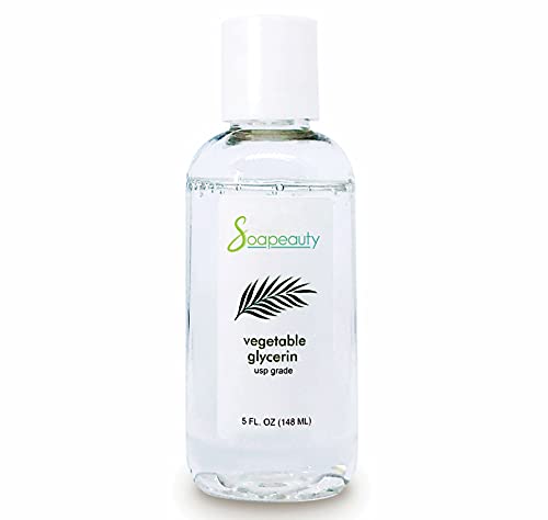 VEGETABLE GLYCERIN USP Grade Non-GMO Natural | Cosmetic Products, Skin, Hair Care, Soap Making, Household Uses 5 oz