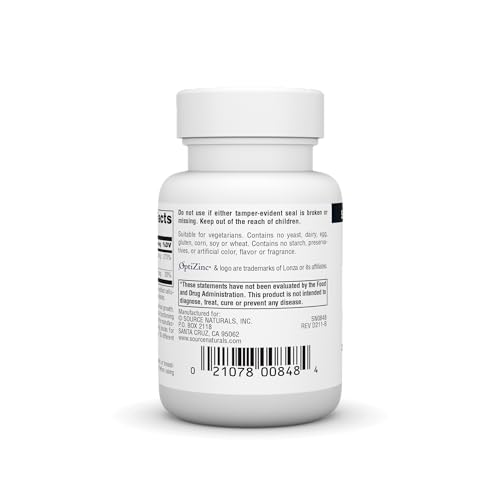 Source Naturals OptiZinc Zinc Methionine Sulfate Comple