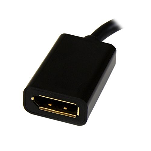Mini DisplayPort to DisplayPort Adapter - 4K x 2K UHD Video - Mini DP to DP Converter - Mini DisplayPort to DisplayPort 1.2 Adapter - mDP PC/Computer to DP Monitor/Display (MDP2DPMF6IN)