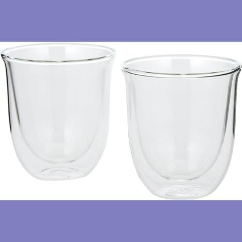 De'Longhi 5513214601 Cappuccino Glasses, 270 milliliters