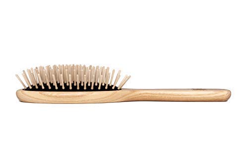 TEK - Large Oval Ash Wood Brush Handmade in Italy, with
