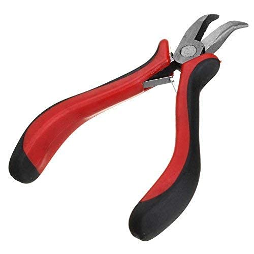 1 Set Hair Extension Tool Kit Plier Hook Pulling Needle 200Pc Micro Silicone Link Rings Beads For Professional Hair Styling Tools Accessory (# 5)