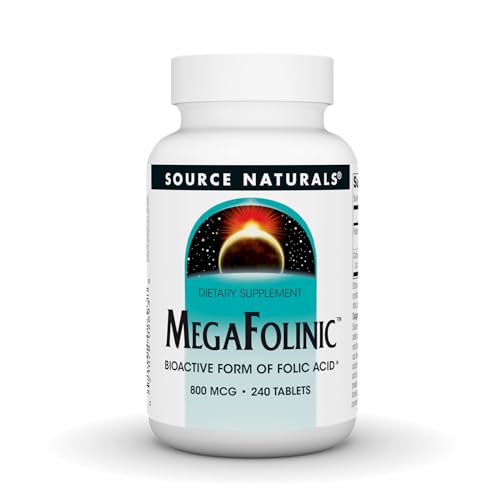 MegaFolinic, Bioactive Form of Folic Acid*, 800 mcg - 240 Tablets