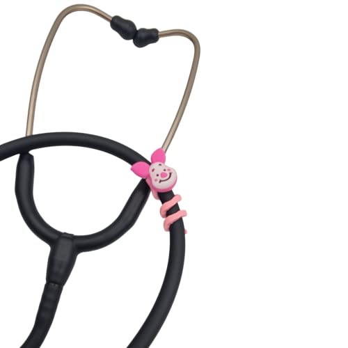 Stethoscope Charms - Pig Clown - Medical Gift, Pink