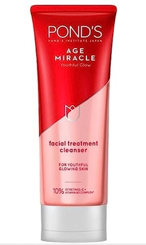 Ponds Age Miracle Cell Regen Facial Treatment Cleanser for Youthful Glowing Skin, 100g