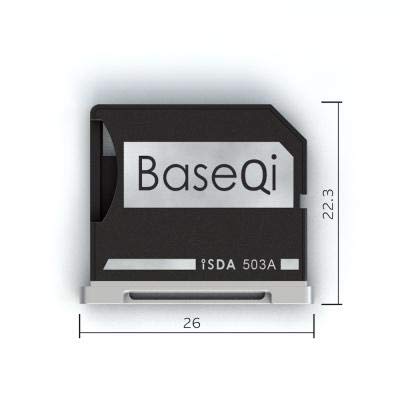 BASEQI Aluminum microSD Adapter for MacBook Pro 15 Reti