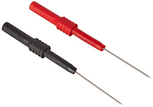 Electronic Specialties 142-5 Flexible Silicon Back Probe Pin, RED, BLACK