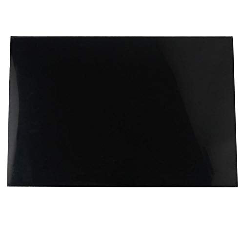 11.6 x17 Inch Guitar Bass Pickguard Blank Material DIY Sheet Scratch Plate Backplate for Strat Tele Guitar Jazz P Bass (3Ply Black)