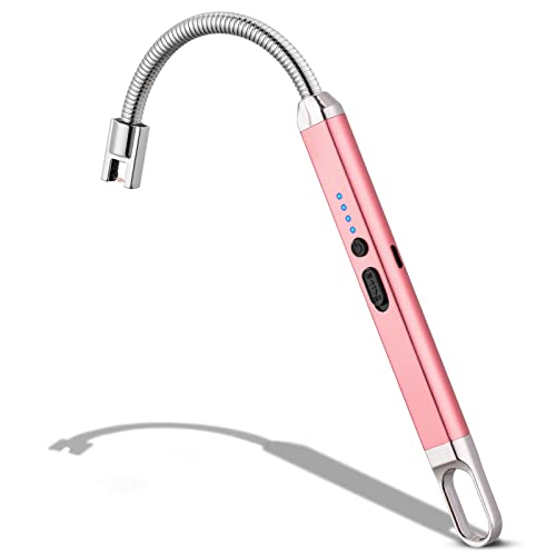 MEIRUBY Electric Candle Lighter - Stocking Stuffers for Adults Women Men Wife Nana, USB Arc Rechargeable Windproof Long Lighter for Candle, Birthday for Women Men Mom Wife Sister Nana