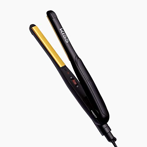 Kiss Products Red Ceramic Tourmaline Flat Iron, 1/2 Inch, 0.86 Pound