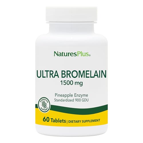 Natures Plus Ultra Bromelain - 60 Tablets - 1500 mg of 