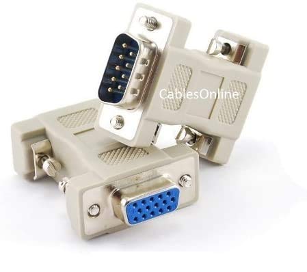 CablesOnline DB9 Male to HD15 VGA Female Multisync Vide