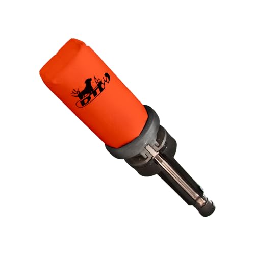 DT SYSTEMS Super Pro Durable Shock-Absorbing Waterfowl Upland Hunting Dog Training Dummy Launcher w/ Floating Scent-Holding Dummy, Blaze Orange