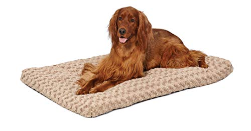 Midwest Homes for Pets Deluxe Dog Beds | Super Plush Dog &amp; Cat Beds Ideal for Dog Crates | Machine Wash &amp; Dryer Friendly, 1-Year Warranty