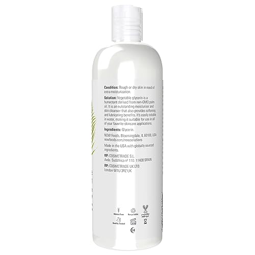 Solutions, Vegetable Glycerin, 100% Pure, Versatile Skin Care, Softening and Moisturizing, 16-Ounce