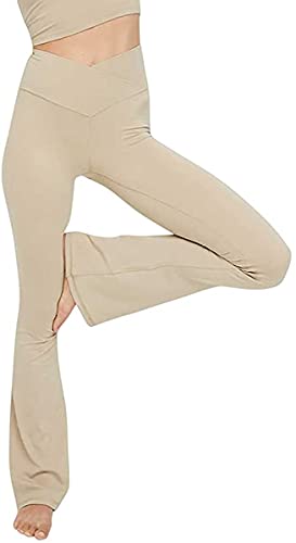 TOPYOGAS Women&#39;s Casual Bootleg Yoga Pants V Cr
