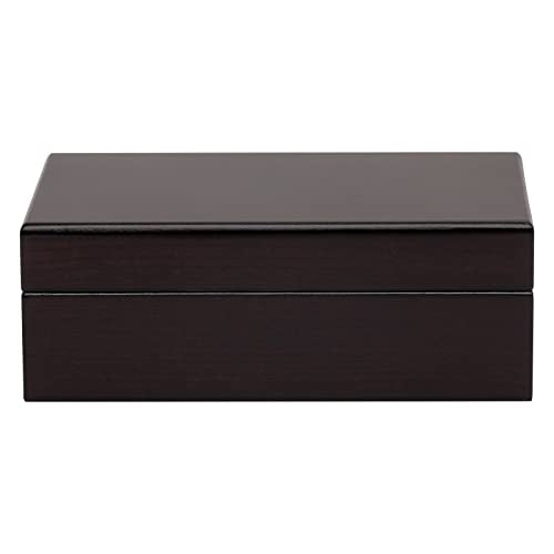 Traveler 10 Mahogany Travel Humidor for 10 Cigars, SureSeal Lid Technology, 1 Round Humidifier, Mahogany Finish