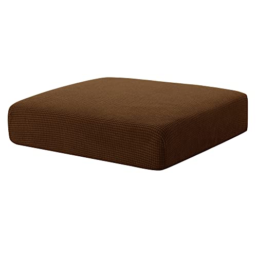 Couch Cushion Covers Stretch Cushion Covers Sofa Seat Cushion Slipcover Cushion Protector(Coffee, Small)