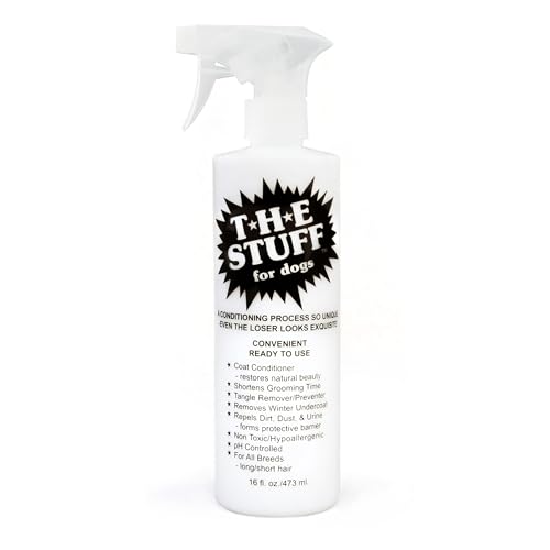 Leave-In Dog Conditioner and Detangler Spray | 16oz Ready to Use | Perfect Solution for Managing Matted Dog Hair | Top Rated Dog Detangling and Dematting Spray
