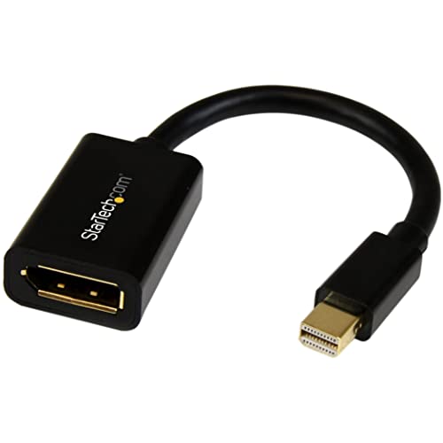 Mini DisplayPort to DisplayPort Adapter - 4K x 2K UHD Video - Mini DP to DP Converter - Mini DisplayPort to DisplayPort 1.2 Adapter - mDP PC/Computer to DP Monitor/Display (MDP2DPMF6IN)