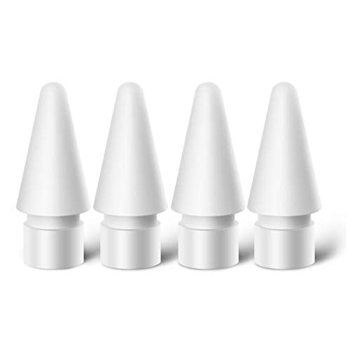 Tips Replacement Compatible with Apple Pencil 1st Gen & 2nd Gen, Pen Nibs for iPad Pro (4 Pack)
