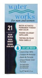 Permanent Powder Hair Color - #21 Blue Black 0.2 oz. (Pack of 2)