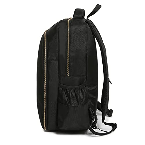 Portable Backpack for Clippers and Supplies Hair Clippers Organizer Bag Large Clipper Bags for Barbers Travel Bag for Hairstylists Tools (BLACK)