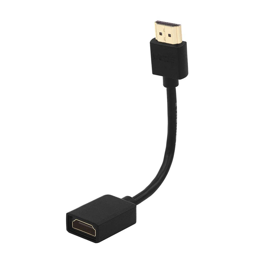 HDMI Extension Cable HDMI Swivel Adapter Male to Female Gold Plated Converter Cable for Google Chrome Cast, Roku Stick