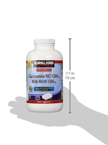 Kirkland Signature Glucosamine with MSM, 375 Tablets (2