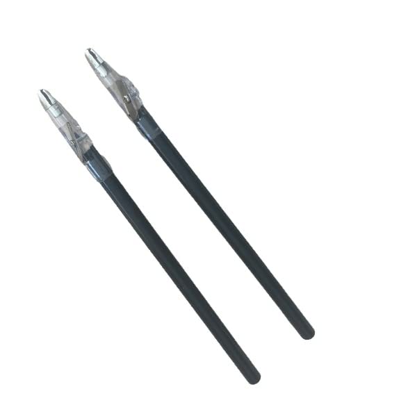 Revo Barber Pencil (Black) - (2-Pack) - Tracing Tool/Guide for Beard, Hairline, &amp; Goatee - Outliner Lining Kit For Styling &amp; Beard Shaping - Hair Cutting Tracer - Grooming Pencil - Barber Supplies