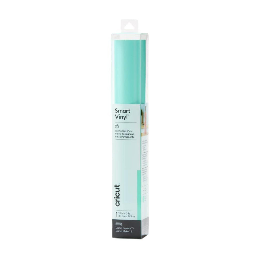 Smart Permanent Vinyl (13in x 3ft, Mint) for Explore and Maker 3 - Matless cutting for long cuts up to 12ft