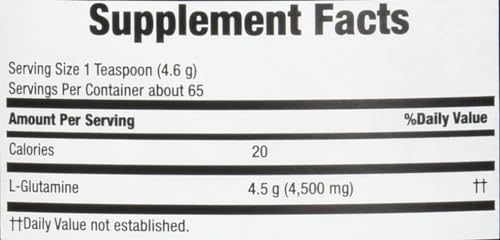 Body Fortress 100% Pure Glutamine Powder, 300g Jar (1ct