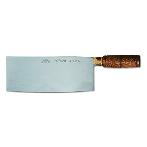 S5198 8 x 3-1/4 Chinese Chefs Knife with Wooden Handle