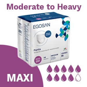 Egosan Maxi Incontinence Underwear, Pull Up Style Light