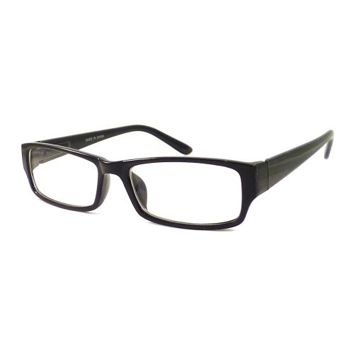 VINTAGE Style Designer Frame Clear Lens Eyeglasses BLACK