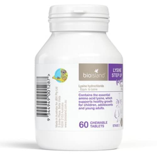 Bio Island Lysine Step Up for Youth 60 Chewable Tablets