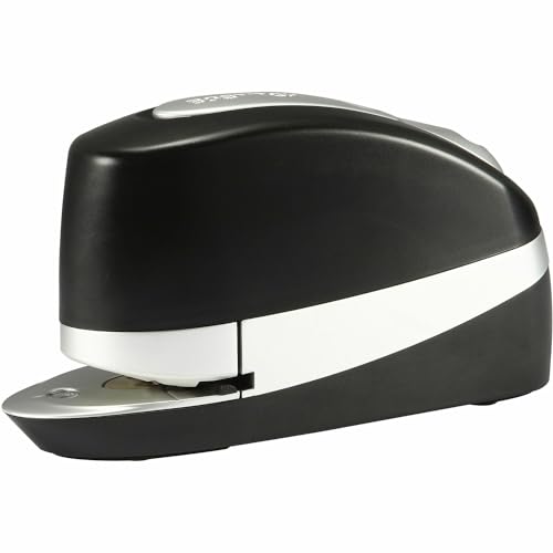 Office Impulse 20 Sheet Executive Electric Stapler - Heavy Duty, No-Jam, (20SUITE-BLK), Black/Silver