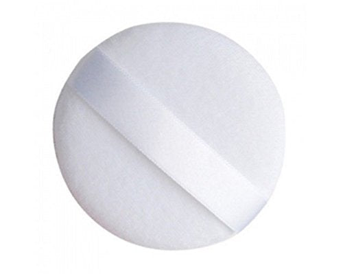 DMtse TWO (2) Round Jumbo Velour Powder Puff 4.0 Inch (