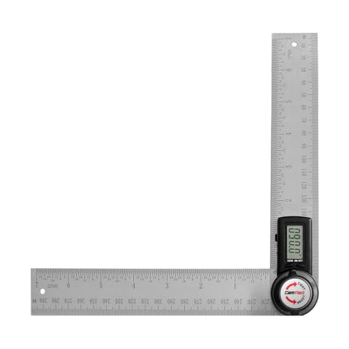 82305 Digital Angle Finder Protractor Stainless steel 7inch 200mm (Black Button)