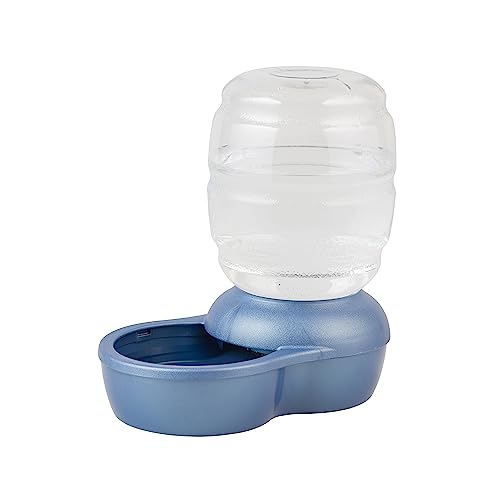 Replendish Gravity Waterer Cat and Dog Water Dispenser 0.5 GAL, Blue, Made in USA