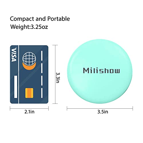 Compact Mirror with LED Light,1x/10x Magnifying Rechargeable Mirror,3.5in, Dimmable Travel Mirror for Purse,Pocket,Handheld 2-Sided Makeup Mirror