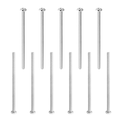 30Pcs Extra Long M4-0.7 X 80mm Knob Pull Machine Screws Metric Pan Head Phillips Drive Cross Head Screw 304 Stainless Steel Full Thread Bolts Cabinet Door Drawer Screws